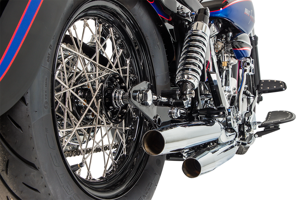 Juego de radios DRAG SPECIALTIES - Centro abatible - Delantero/Trasero - Acero inoxidable - 16" 16-0501SS-BC629