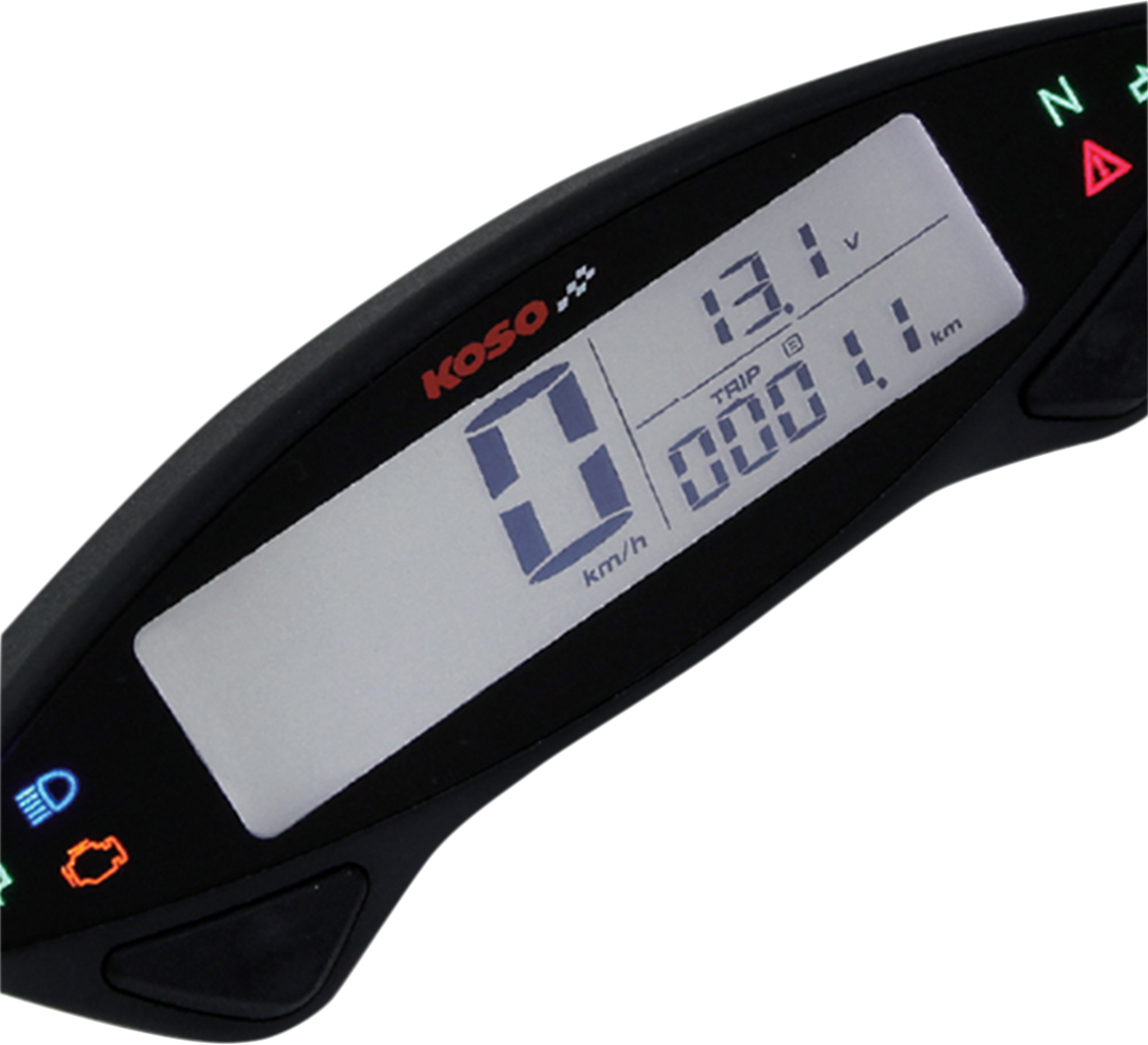 Velocímetro KOSO NORTH AMERICA DB EX-02 - 4,72" de ancho x 0,91" de alto x 1,57" de profundidad BA048001