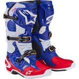 Botas ALPINESTARS Union Tech 10 - Rojo/Blanco/Azul - Talla 10 de EE. UU. 2010020-3372-10 