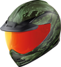 ICON Domain™ Motorcycle Helmet - Tiger's Blood - Green - Medium 0101-14925
