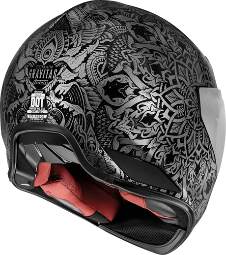 ICON Domain™ Motorcycle Helmet - Gravitas - Black - Large 0101-14961