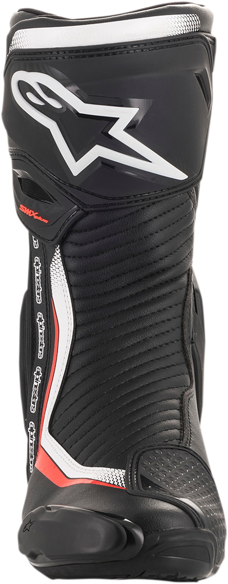 Botas ALPINESTARS SMX+ - Negro/Blanco/Rojo Fluorescente - Talla EE. UU. 9 / Talla UE 43 2221019-1231-43
