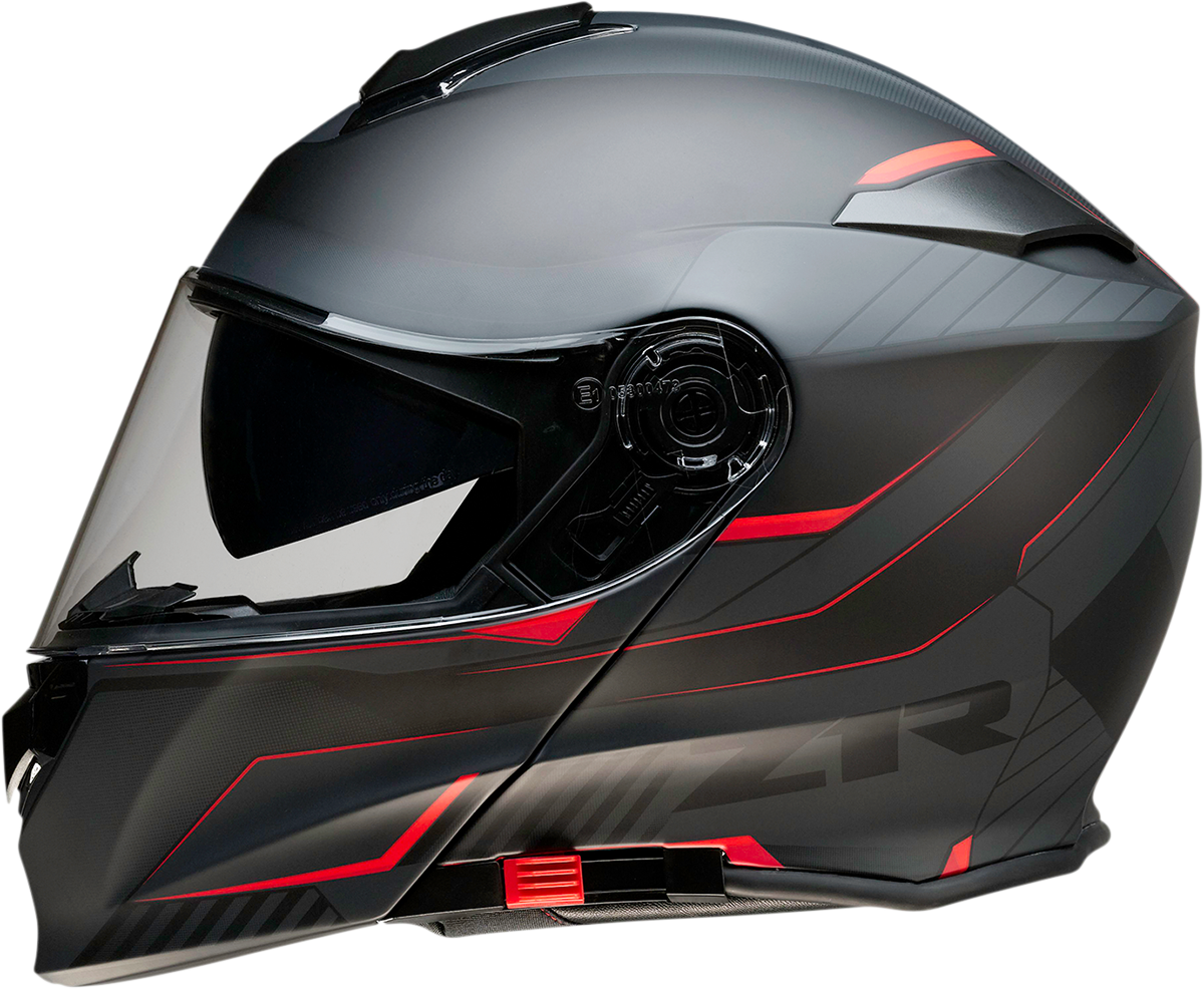 Casco de moto Z1R Solaris - Scythe - Negro/Rojo - Talla pequeña 0100-2029 
