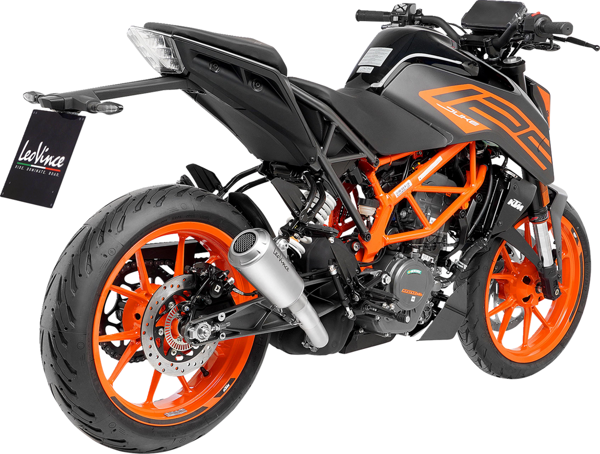 Silenciador deslizante LEOVINCE LV-10 - Acero inoxidable 390 Duke 2021-2023 15249U 1811-4287