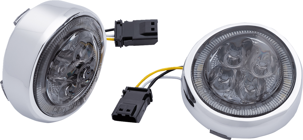 Inserto de intermitente CIRO - Delantero - Cromado/Ahumado 45603 