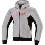 ALPINESTARS Chrome Super Airflow Hoodie - Black/Mid Gray/Red Fluo - Small 4200226-1196-S