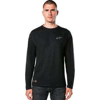Camiseta de manga larga de malla inclinada ALPINESTARS - Negra - XL 1214-73500-10-XL