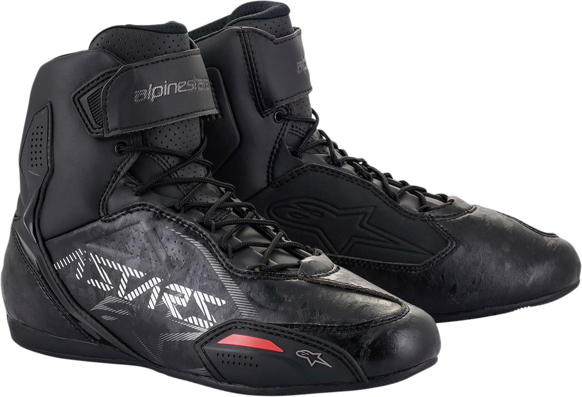 Zapatillas ALPINESTARS Faster-3 - Negro/Gunmetal - Talla 9 de EE. UU. 2510219-11019