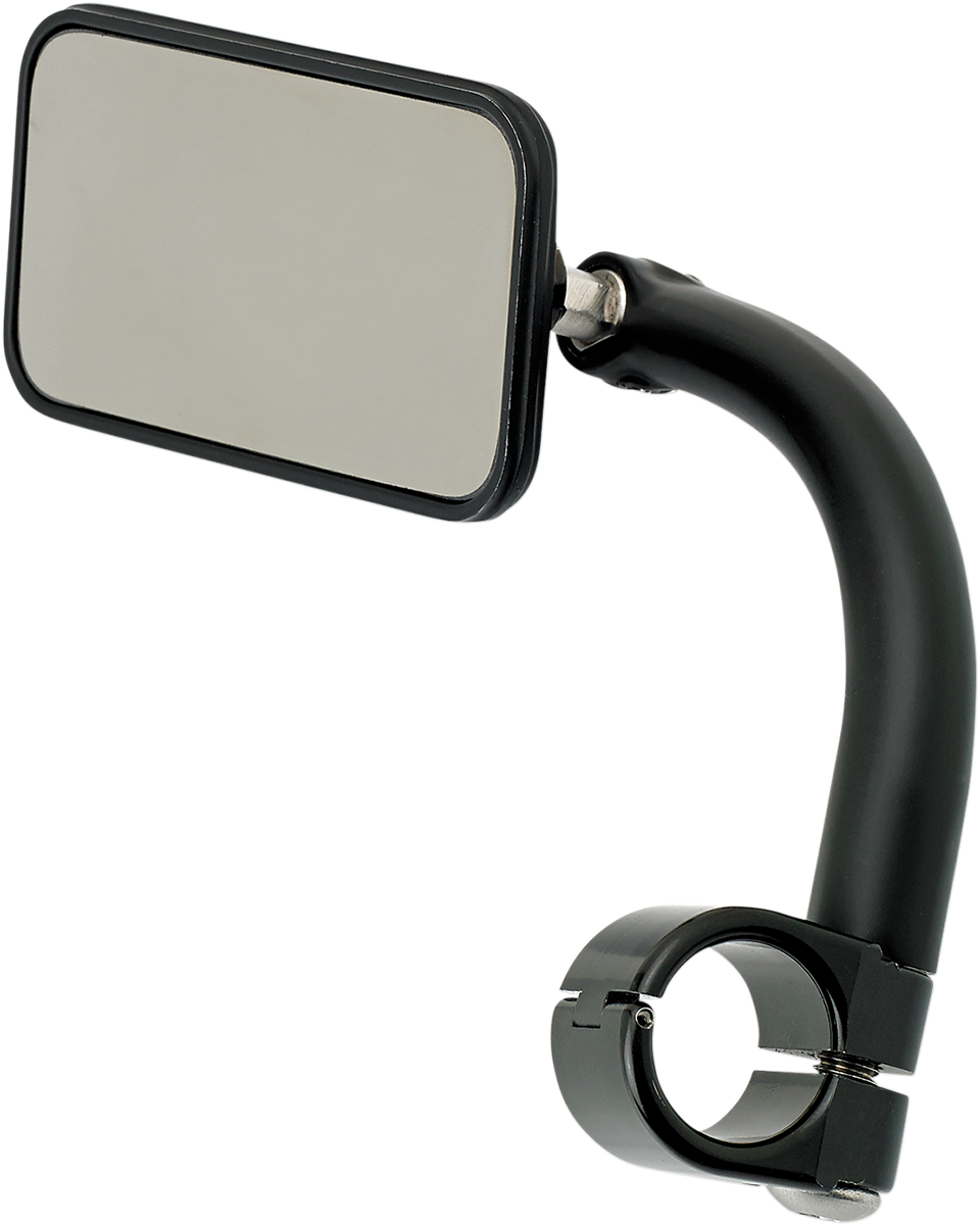 Espejo rectangular con abrazadera BILTWELL - 1" - Negro 6502-201-101