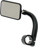 Espejo rectangular con abrazadera BILTWELL - 1" - Negro 6502-201-101