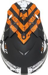AFX FX-17 Motorcycle Helmet - Attack - Matte Black/Orange - 2XL 0110-7159