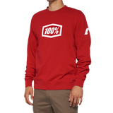 Sudadera polar de manga larga 100% Icon - Roja - Talla grande 20026-00012