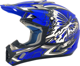 AFX FX-17 Motorcycle Helmet - Butterfly - Matte Blue - Medium 0110-7123