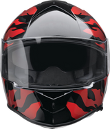 Casco de motocicleta Z1R Warrant - Panthera - Negro/Rojo - XS 0101-15205 