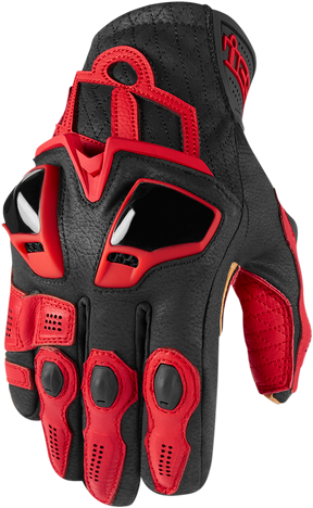 ICON Hypersport™ Short Gloves - Red - Medium 3301-3546