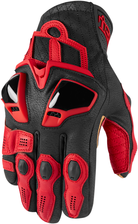 ICON Hypersport™ Short Gloves - Red - Medium 3301-3546