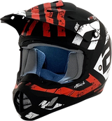 AFX FX-17 Motorcycle Helmet - Attack - Matte Black/Red - 2XL 0110-7153