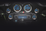 Kit de manómetros universal KOSO NORTH AMERICA de 6 piezas - Plateado para Harley BA050901 