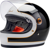 Casco BILTWELL Gringo S - Blanco brillante/Negro Tracker - Grande 1003-566-504 
