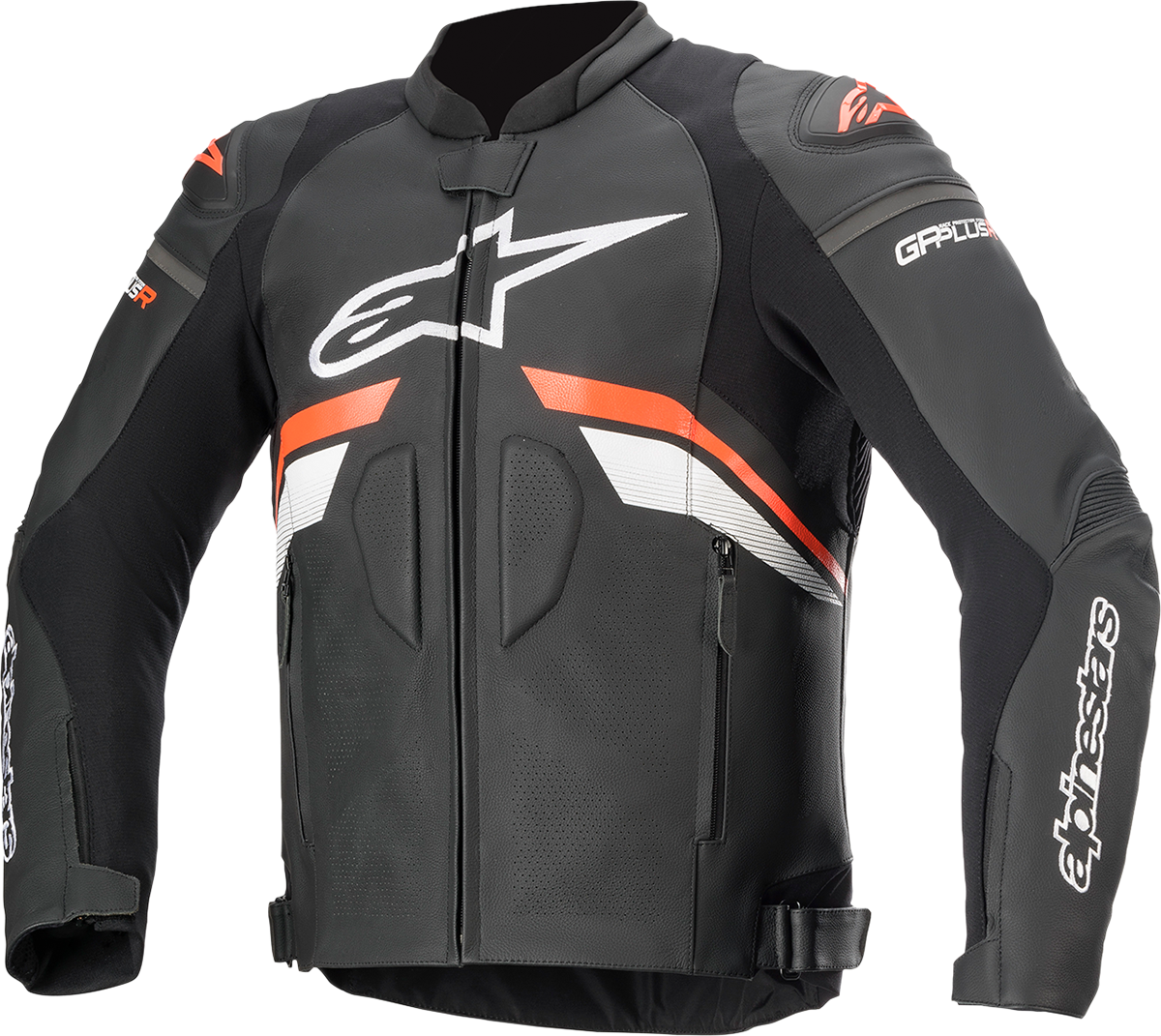 Chaqueta de cuero ALPINESTARS GP Plus R v3 - Negro/Rojo/Blanco - Talla 38 EE. UU. / 48 UE 3100620-1321-48
