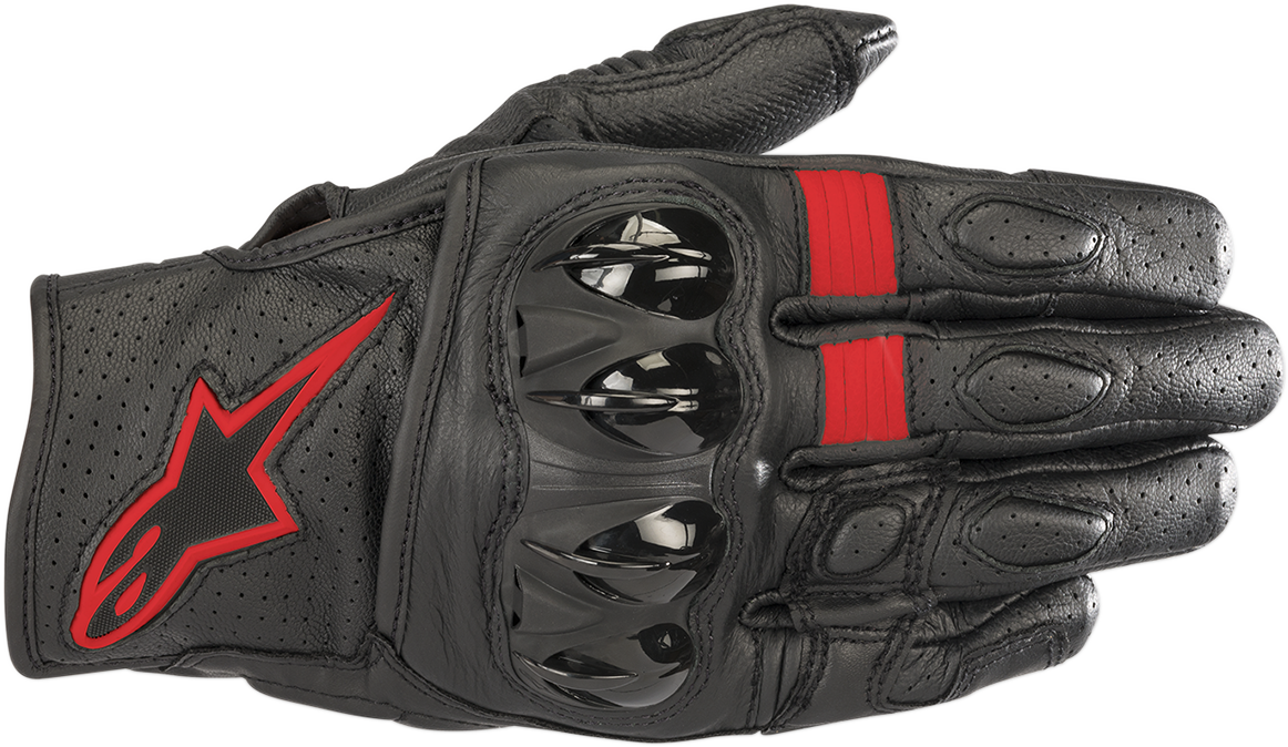 Guantes ALPINESTARS Celer V2 - Negro/Rojo Fluo - Talla Grande 3567018-1030-L