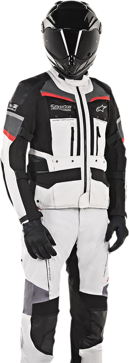 Chaqueta ALPINESTARS Andes Pro Drystar® - Gris/Negro/Rojo - Talla pequeña 3207119-9113-S