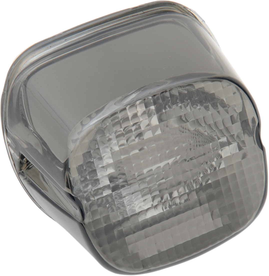 Lente de luz trasera DRAG SPECIALTIES - Ventana de etiqueta inferior - Ahumado 12-0411MD