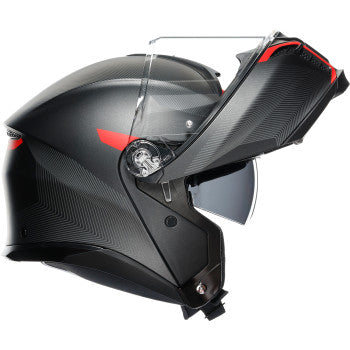 Casco de moto AGV Tourmodular - Frequency - Gunmetal mate/Rojo - XL 211251F2OY00515 