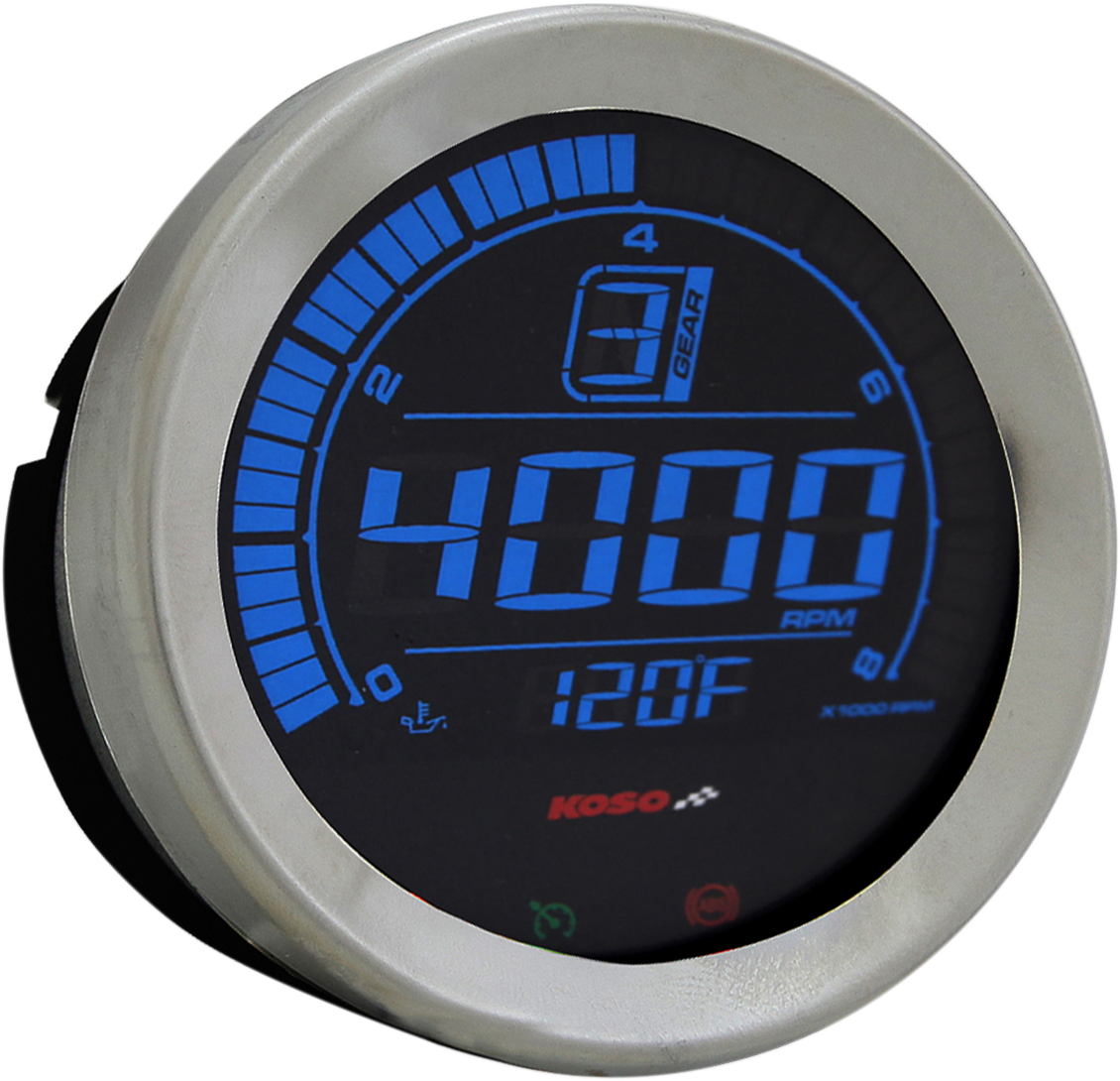 Tacómetro KOSO NORTH AMERICA de 4" - Cromado BA051100