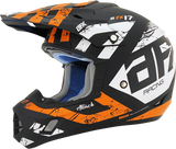 AFX FX-17 Motorcycle Helmet - Attack - Matte Black/Orange - Large 0110-7157