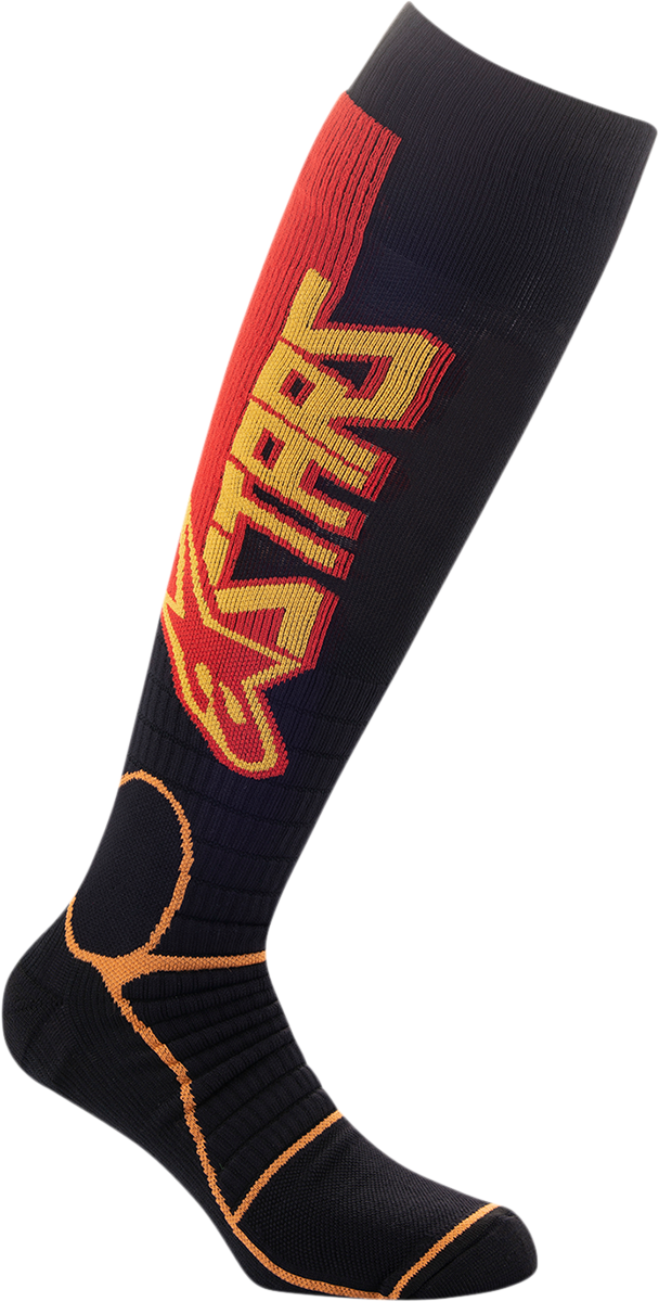 Calcetines ALPINESTARS MX Pro - Negro/Amarillo/Naranja - Medianos 4701520-1540-M