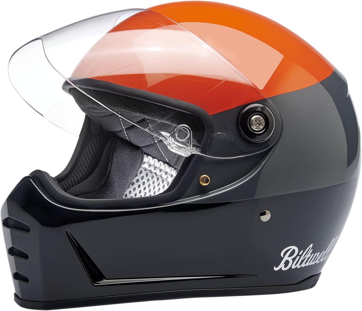 Casco BILTWELL Lane Splitter - Naranja brillante/Gris/Negro - Pequeño 1004-550-102 
