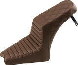 Asiento SADDLEMEN Step Up - Delantero Tuck-n-Roll/Trasero Lattice Stitch - Marrón I18-33-176BR 