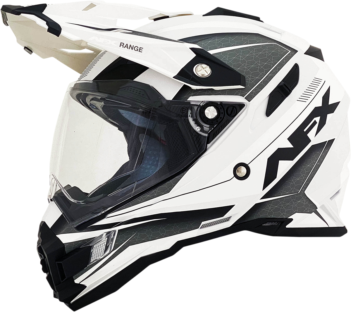 afx fx 41 dual sport motorcycle helmet FX-41 - Range - Matte White shield itself is a Daiwa Emcast Evo 5500 sea striker Size:#6 hook - 2 pack