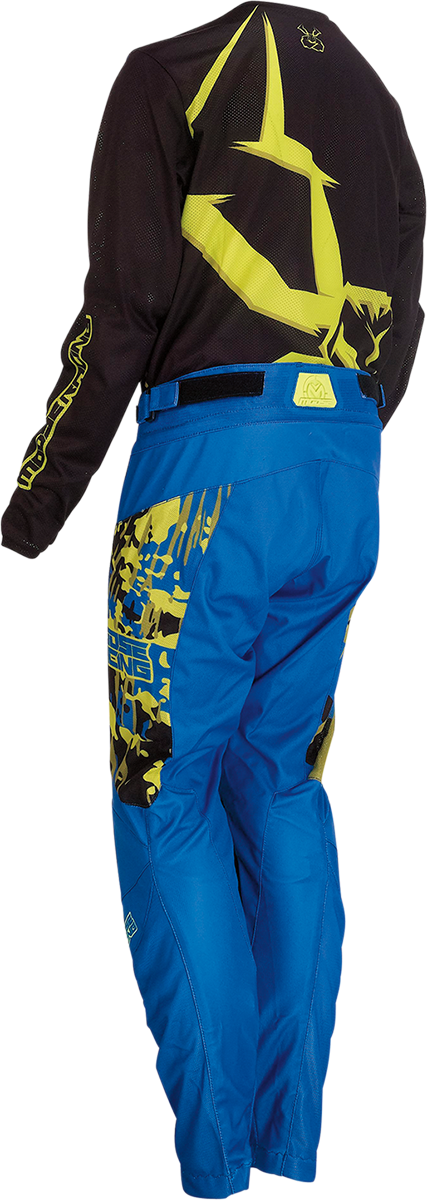 Camiseta de malla Agroid para jóvenes de MOOSE RACING - Negra/Azul/Alta visibilidad - Grande 2912-2167 