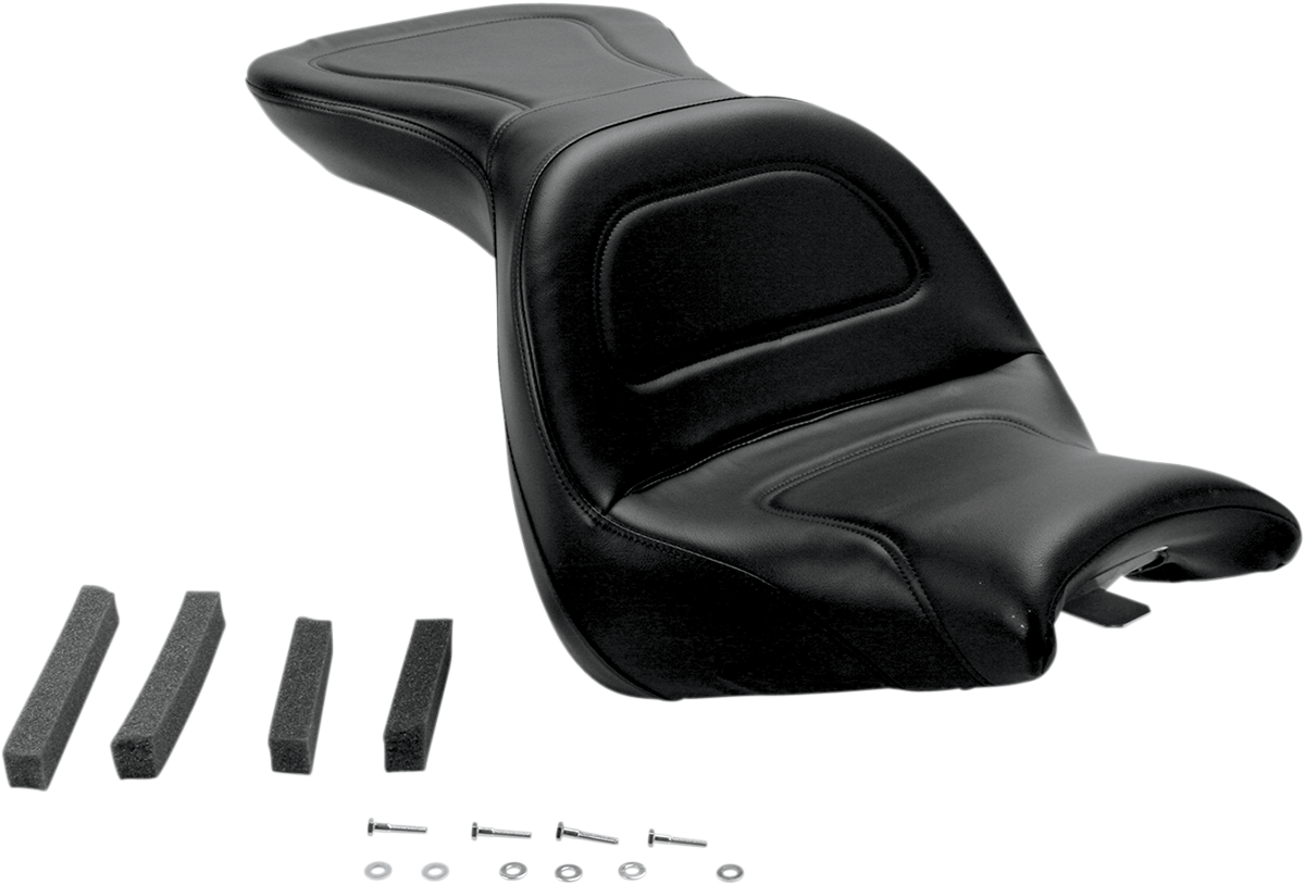 Asiento SADDLEMEN - Explorer - sin respaldo - Cosido - Negro - VT1300R/S H03-10-029 