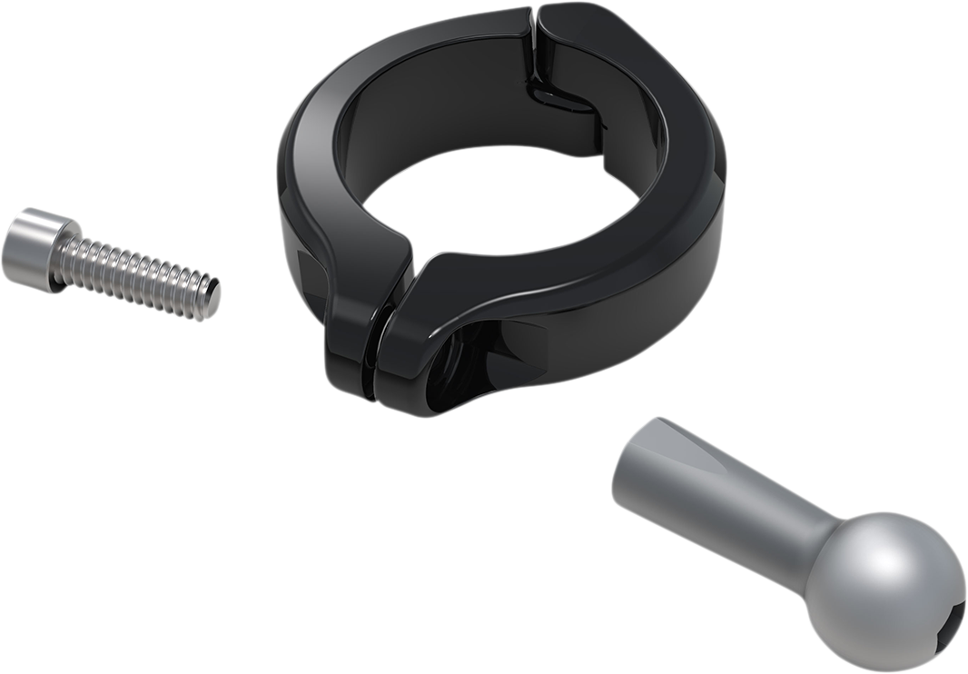Soporte de bola CIRO - Abrazadera de aluminio - Manillar de 1-1/2" - Negro 50135 