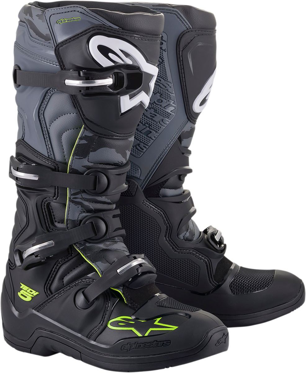 Botas ALPINESTARS Tech 5 - Negro/Gris - Talla 9 de EE. UU. 2015015-1055-9