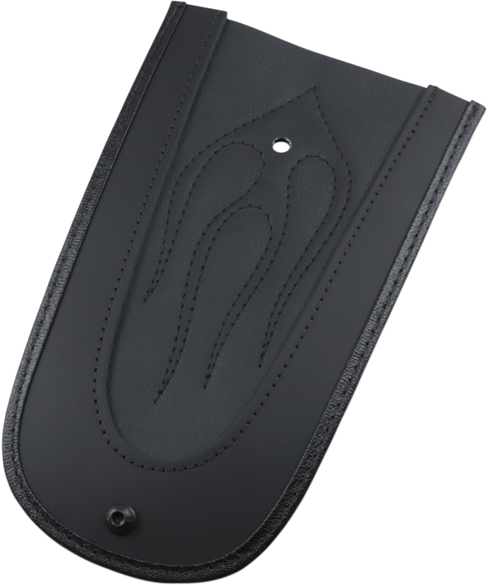 DRAG SPECIALTIES Revestimiento para guardabarros - Centro de vinilo de grado automotriz con costuras a la llama 1405-0143