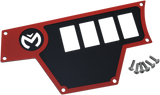 Placa de tablero MOOSE UTILITY - Grande - Izquierda - Roja 100-4363-PU 