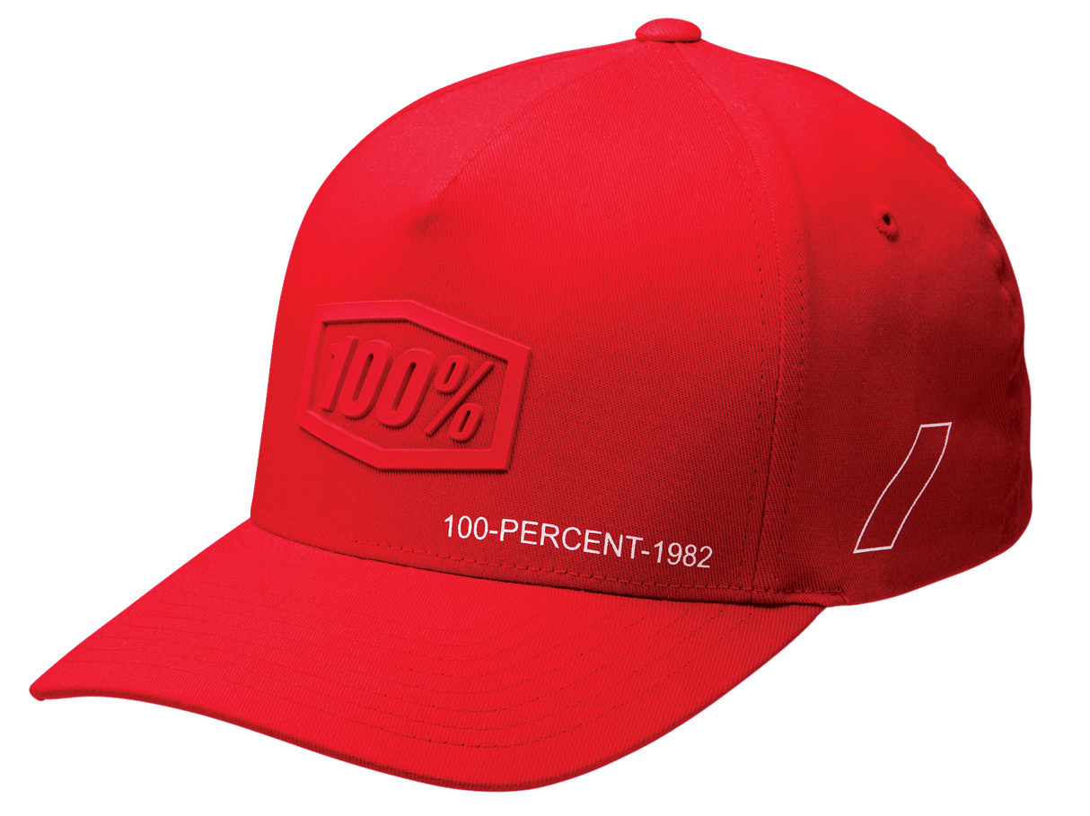 Gorra 100% Shadow Flexfit® - Roja - Talla L/XL 20043-00011