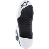 Botas ALPINESTARS Arlington LE Tech 10 - Blanco/Azul/Dorado - Talla 9 de EE. UU. 2010020-262-9 