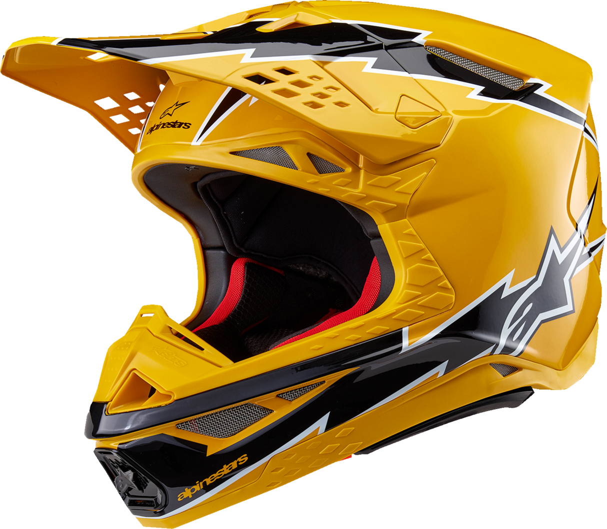 Casco de moto ALPINESTARS Supertech M10 - Ampress - MIPS® - Negro brillante/Amarillo - 2XL 8300823-1414-2X