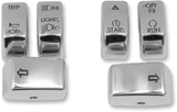 Tapas de interruptores DRAG SPECIALTIES - Cromadas H07-0340CO-C
