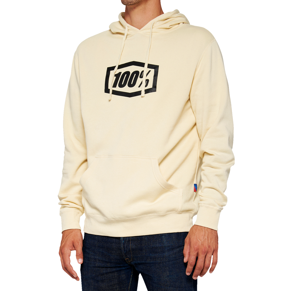 Sudadera con capucha 100% Icon - Tiza - Mediana 20029-00006