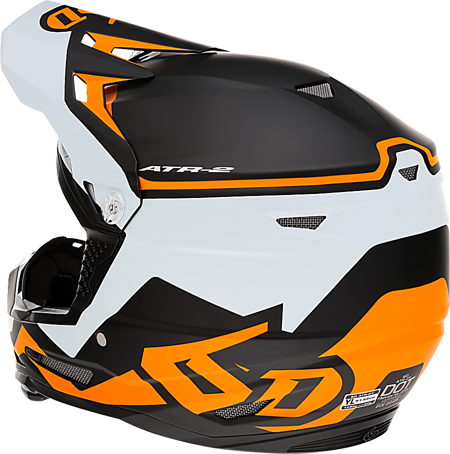 Casco de motocicleta 6D ATR-2Y - Drive - Naranja neón - XL 11-6313