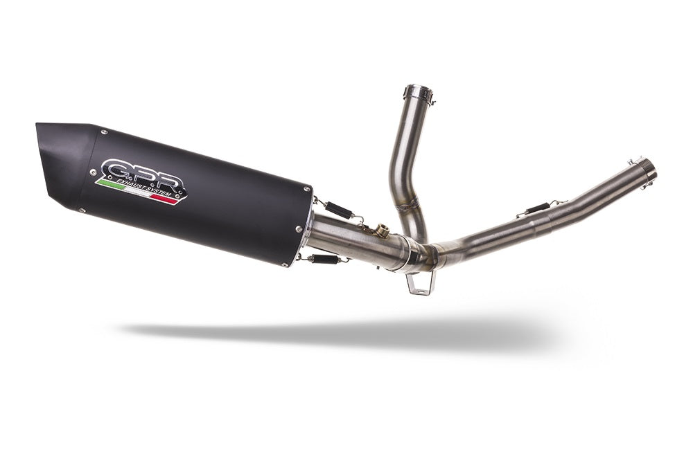 Suzuki V-Strom Dl 650 2012-2016  Exhaust GPR Mid-Line Furore Nero