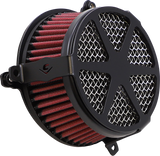 Filtro de aire COBRA - Radio - Negro 606-0102-04B-SB 