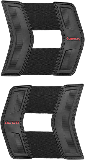 ICON Field Armor Stryker™ Vest Waist Straps - Black/Red 2701-0674