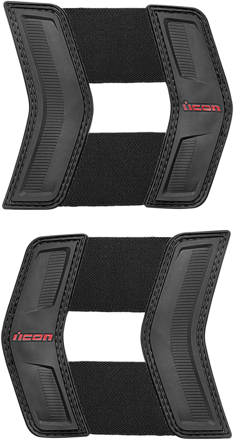 ICON Field Armor Stryker™ Vest Waist Straps - Black/Red 2701-0674
